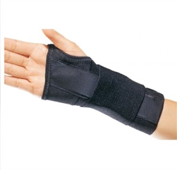 Wrist Support,  PROCAREÂ® CTS,  Contoured Aluminum, Cotton / Elastic, Black, Right, Hand Medium