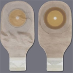 Ostomy Pouch One-Piece System 12 Inch Length Up to 2-1/2 Inch Stoma Drainable Trim To Fit, 10/BX