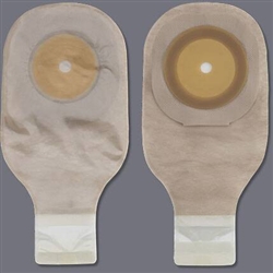 Ostomy Pouch One-Piece System 12 Inch Length Up to 2-1/2 Inch Stoma Drainable Trim To Fit, 10/BX