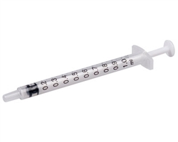 Kendall Oral Medication Syringe Catheter Tip - Clear 1mL 100EA/BX 5BX/CS