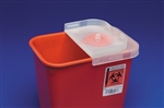 Sharps Container with Rotor Lid , 2 gallon, Red