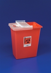 Sharps Container, Gasket, w/Hinge,18 gallon