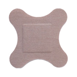 Adhesive Strip Flex-BandÂ®, Fabric, Tan, Sterile 4-Wing, 3"x3", 50/BX