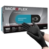 MICROFLEXÂ® MidKnightâ„¢ Touch Nitrile Gloves,  Small, Black, NonSterile, Textured Fingertips, 100/BX, 10BX/CS