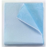 Tidi Everyday Disposable Stretcher Sheet, 40" x 90", Blue, Tissue/Poly, 50/CS