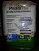 Presto Briefs, Clothlike, Breathable, 2X-Large, 48/CS