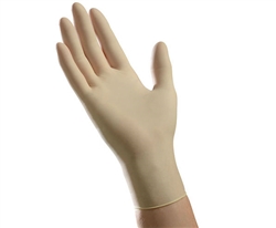 Ambitex Latex Exam Gloves, Powder-Free, Non-Sterile, Large, Cream, 100/BX 10 BXS/CS