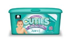 Cuties Baby Wipes, Lavender, 80/PK 12PK/CS