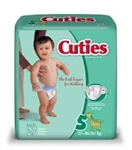 Baby Diapers, Cuties, Size 5, Over 27 lbs., 27/PK 4PK/CS