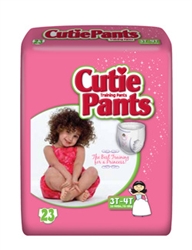 Prevail Cutie Pants, Training Pants for Girls, 3T-4T, 32-40 lbs., 23/BG 4BG/CS