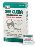 See Clear, Eyeglass Lens Cleaning Wipes, 120/BX, 12BX/CS