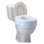 Raised Toilet Seat, Economy 5-1/2", White, 300 lbs