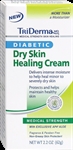 TriDerma Genuine Virgin Aloe Diabetic Dry Skin Defense Healing Cream, Fragrance-Free, Non-Greasy, 2.2 oz.
