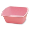 Rectangle Wash Basin, Polypropylene, 6 Quart, Dusty Rose, 50/CS