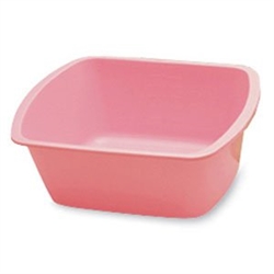 Rectangle Wash Basin, Polypropylene, 6 Quart, Dusty Rose, 50/CS