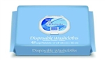 Disposable Premium Washcloths, Press and Pull Softpack, 12" x 8", 48/PK, 12PK/CS