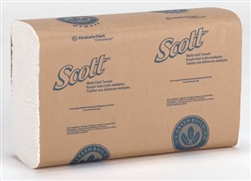 Scott Multi-Fold Paper Towel, 9.25" x 9.5", 250EA/PK 16PK/CS