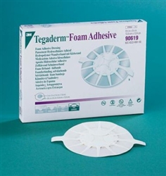 Tegaderm Foam Adhesive Dressing, Heel Design, 5.5" x 5.5", 5/BX