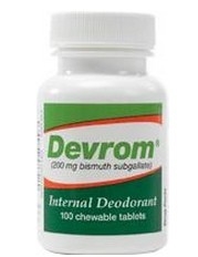 Devrom Chewable Tablets (Internal Deoderant), 100/Bottle