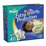 Pampers Extra Protection, Size 4 Diapers, Jumbo Pack 27/PK, 4PK/CS