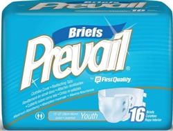 Briefs, Prevail, Youth, 15-22", White, 16/BG 6BG/CS