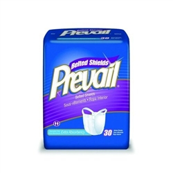 Prevail Undergarment Belted, One Size Fits Most, Moderate-Heavy Absorbency,  White, 30/PK 4PK/CS