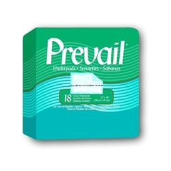 Underpads, Prevail, 23x36", Fluff, 18/PK 4PK/CS