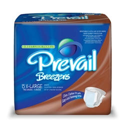 Briefs, Prevail, Breezers, 59-64", X-Large, Beige, 15/PK 4PK/CS