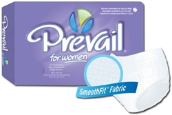 Prevail Pull-On Underwear for Women, Fabric, 44-58", Large, 18/PK 4PK/CS