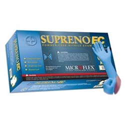 Supreno EC Gloves, Nitrile, Large, Blue, P/F L/F, 50/BX