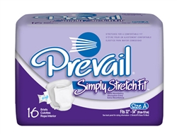 Prevail Briefs, Simply StretchFit, Size A, 32-54", 16/BG 6BG/CS