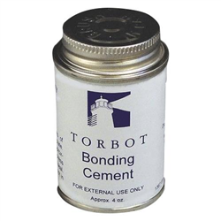 Torbot Liquid Bonding Adhesive Cement with Brush in Cap, Latex, 4 oz Can, 12/CS