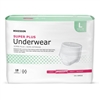 McKesson Adult Absorbent Underwear, Super Plus, Pull On with Tear Away Seams, Unisex, Large, Moderate Absorbency, 18/PK 4 PK/CS