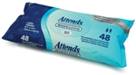 Attends Personal Wipes, 8.7" x 12.6", Soft Pack, Aloe, 48/PK 12PK/CS