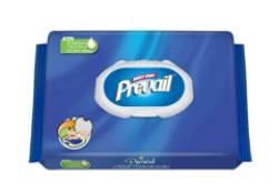Prevail, Incontinence Wipes, 12x8", Single Hand, Disposable, 96/PK 6PK/CS