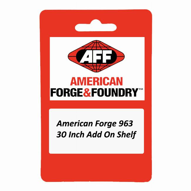 American Forge 963 30 Inch Add On Shelf for 2 shelf polypropylene shop cart, model 961
