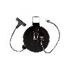 Bayco Lighting SL-801 30ft Retractable Metal Cord Reel w/3 Outlets - 13amp