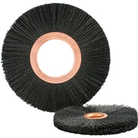 Brush Research NY6500SC 6â€³ OD, 2â€³ Arbor Hole, Crimped Abrasive Nylon Wheel Brush