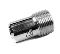 Everblast UT-6 Tungsten Carbide, Short Straight 3/8" bore nozzle. With Aluminum jacket and 3/4" fine threads