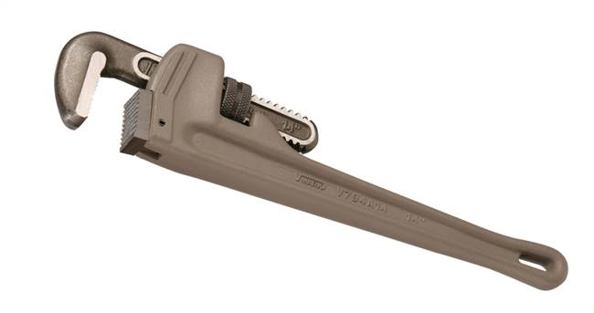 Genius Tools V794A14V-Mark Aluminum Pipe Wrench, 31.9" (50mm) Length(14") - V794A14