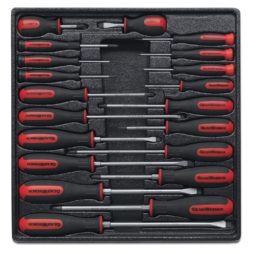 KD Gearwrench Tools 80066 20 Pc. Phillips/Slotted/Torx Dual Material Screwdriver Set