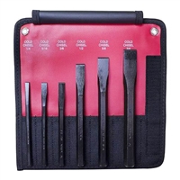 Mayhew 60560 6 Piece Alloy Steel Cold Chisel Set with Pouch