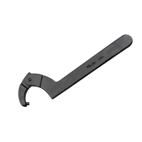 Martin Tools 0471A Adjustable Pin Spanner Wrench, 3/4" to 2" Capacity, 3/16" Pin Diameter