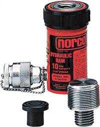 Norco 910027A 10 Ton Short Ram With Adapter, 2-1/8" Stroke