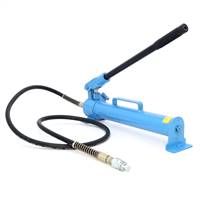 Hydraulic Hand Pump 10000 PSI Single-Speed with Hose & 3/8 Fitting Adapter