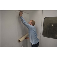 RBL 438 Spray Booth Wall Protective Film - Clear - 36" x 100', 1 Roll