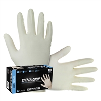 SAS Safety 650-1004 Dyna Grip Latex Disposable Glove (Powder-Free), X-Large 100/Box