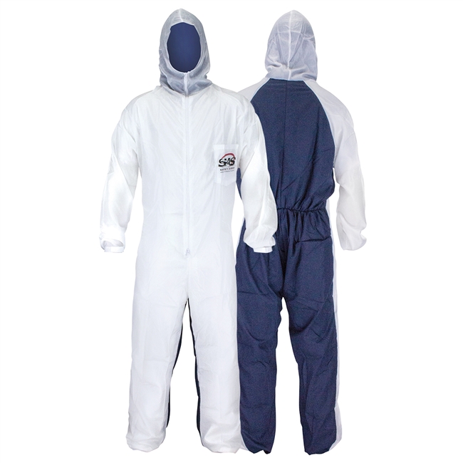 SAS Safety 6937 Moonsuit Nylon/Cotton Coveralls, Medium
