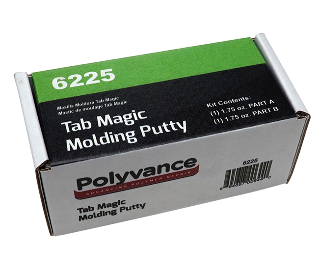 Plastic Repair Putty, Tab Magic Molding Putty Kit Polyvance 6225