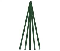Polyvance R04-04-01-GN Green LDPE Polyethylene Flat Stick, 5 ft., 3/8 x 1/16 inches